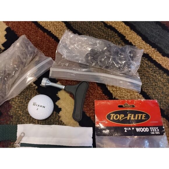 Vintage Golf Accessories Lot T's Spikes Divot Pencils Advertising Collectables - Picture 5 of 13
